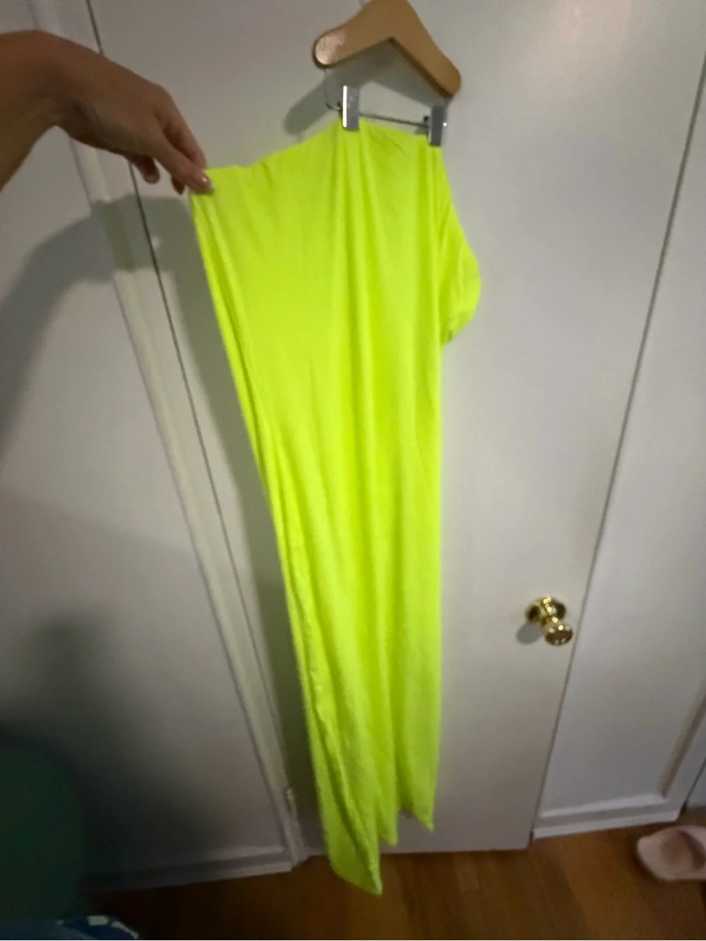Skims Strapless Fits Everybody Neon Green dress